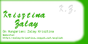 krisztina zalay business card